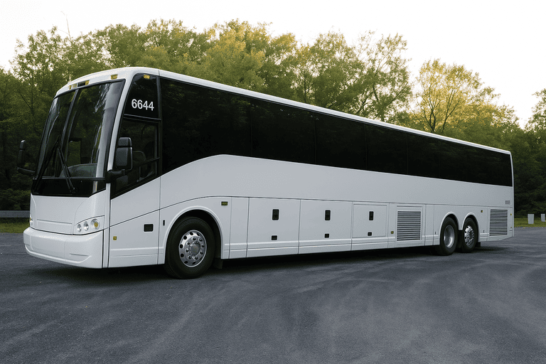 exterior of Jacksonville Coach Bus Service coach bus
