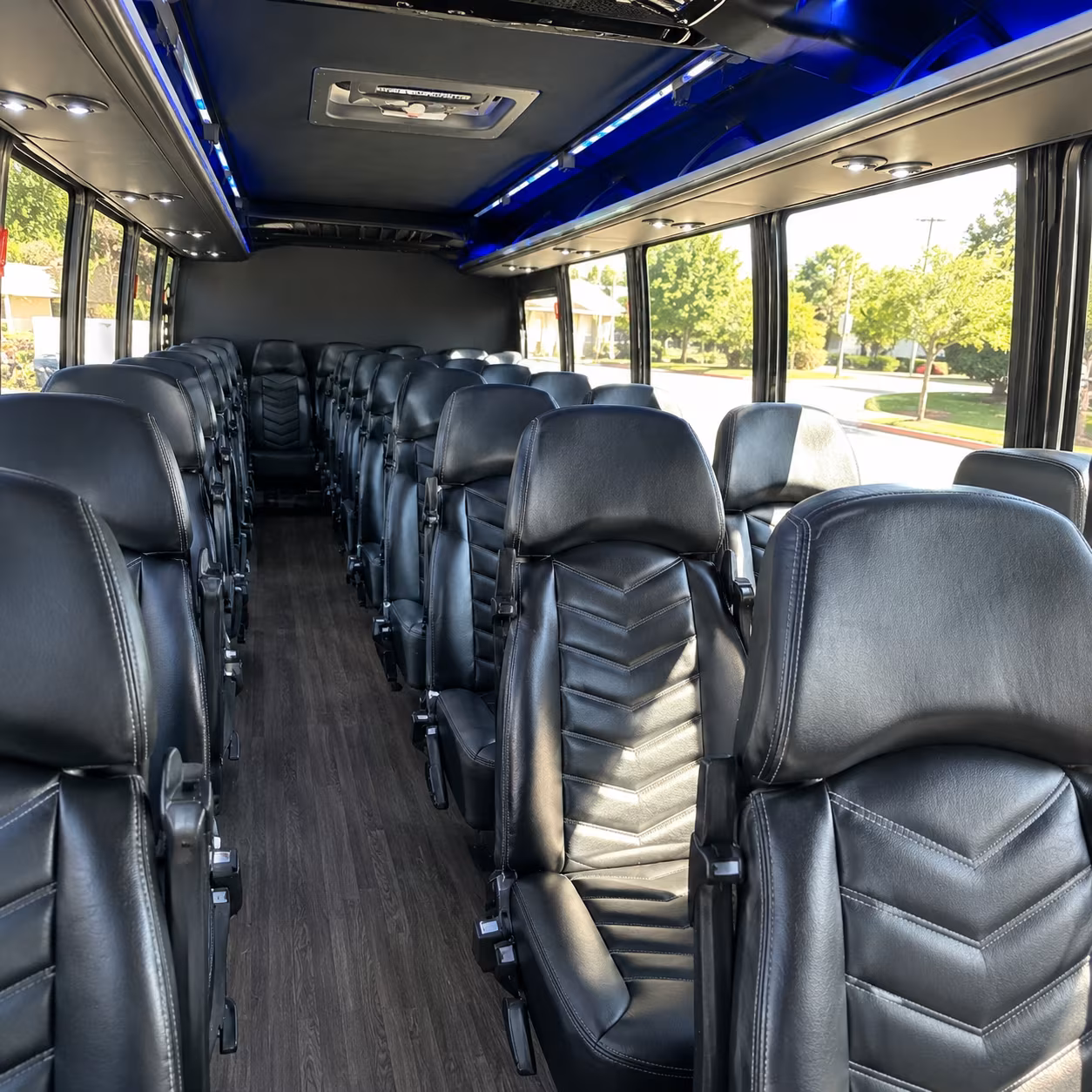 jacksonville 25 passenger minibus inside