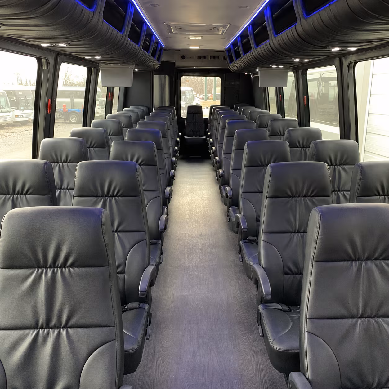 jacksonville 25 passenger minibus interior