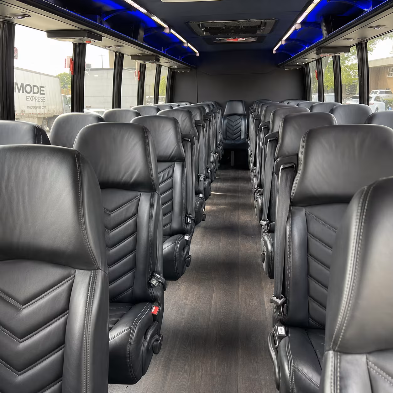 jacksonville 28 passenger minibus inside