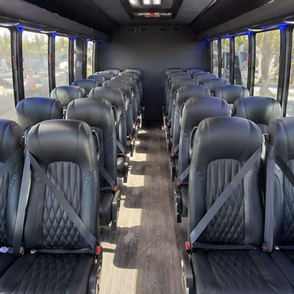 jacksonville 35 passenger minibus interior