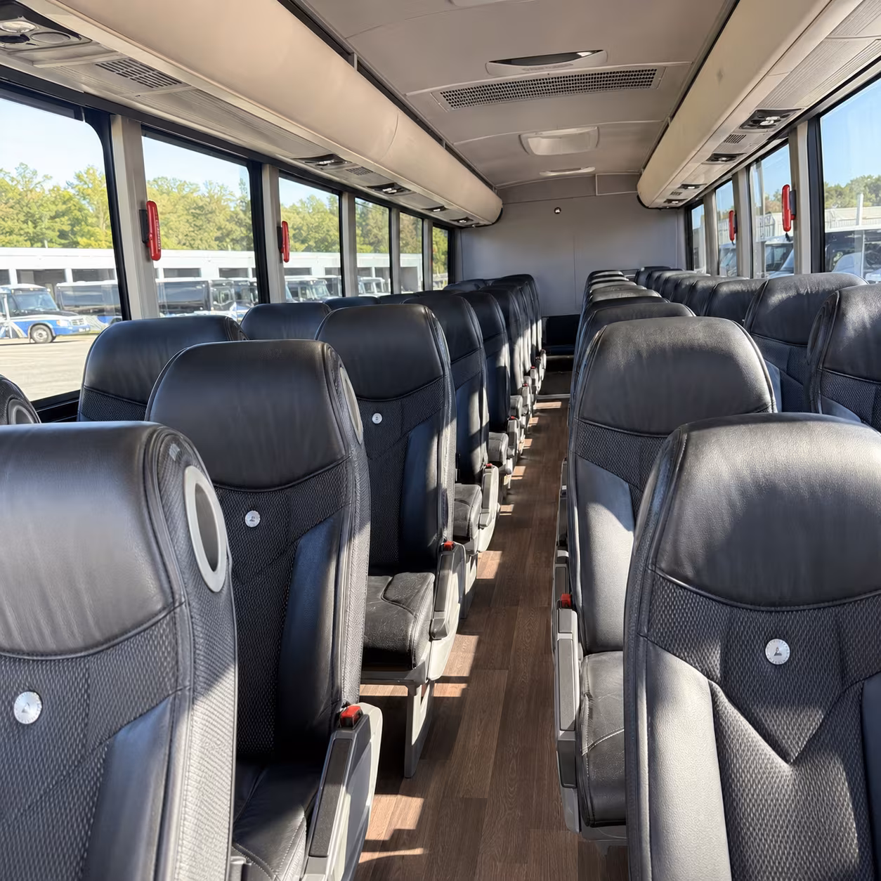 jacksonville 56 passenger charter bus interior