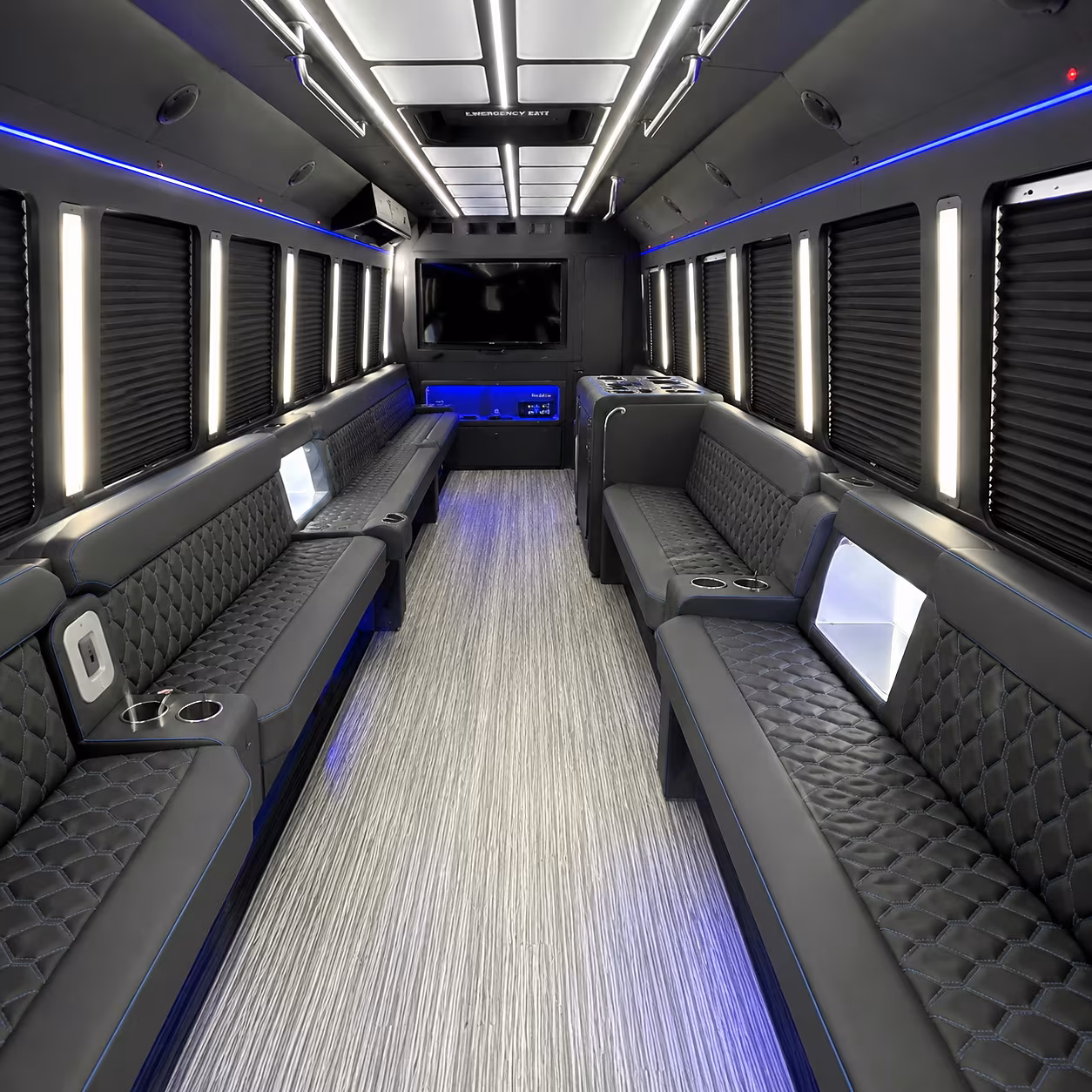 jacksonville party bus interior